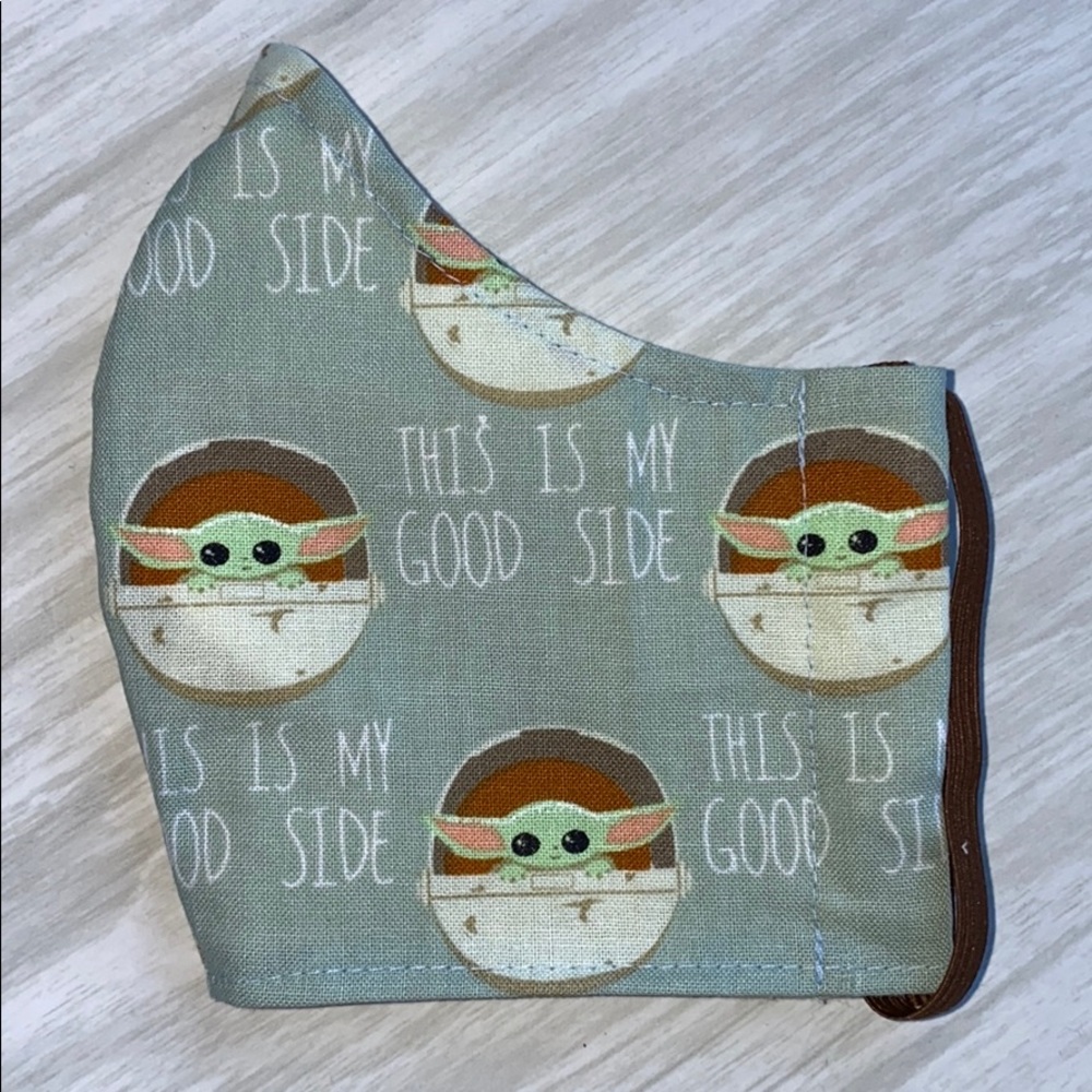 Baby Yoda face mask